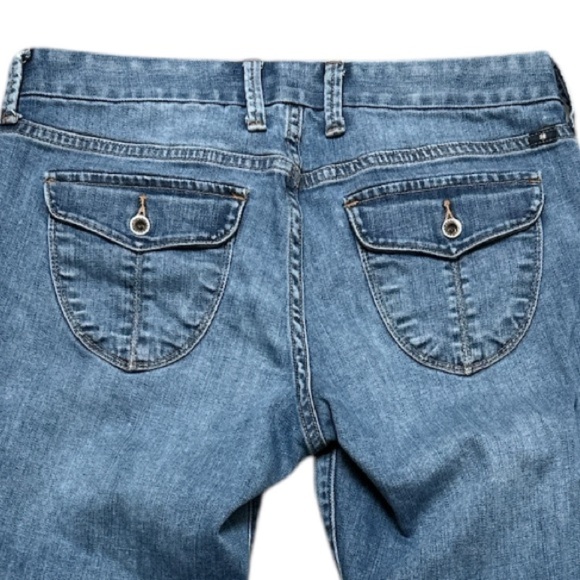 Lucky Brand Sweet Jean Crop Selvedge Seam Size 8/29 Decorative Rear Pockets - Picture 3 of 13